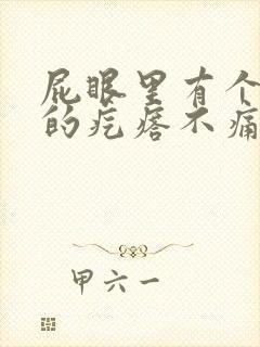 屁眼里有个硬硬的疙瘩不痛不痒