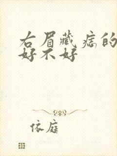 右眉藏痣的女人好不好