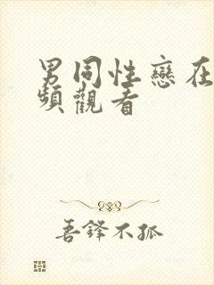 男同性恋在线视频观看