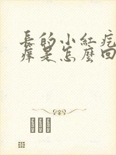 长的小红疙瘩还痒是怎么回事