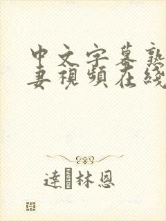 中文字幕熟女人妻视频在线第一页