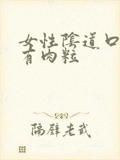 女性阴道口内侧有肉粒