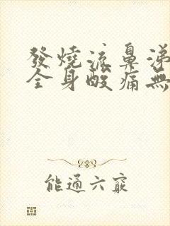 发烧流鼻涕头痛全身酸痛无力怕冷