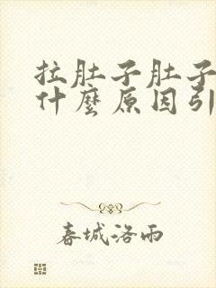 拉肚子肚子痛是什么原因引起的