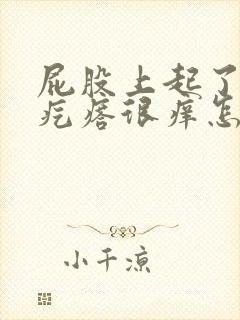 屁股上起了一堆疙瘩很痒怎么回事封面