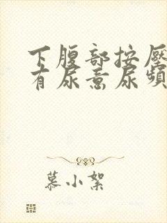 下腹部按压疼痛有尿意尿频