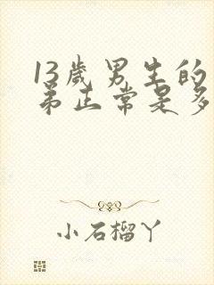 13岁男生的弟弟正常是多少米封面