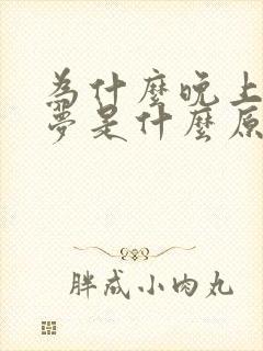 为什么晚上老做梦是什么原因封面