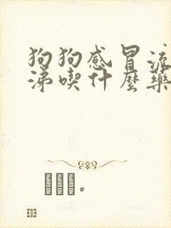 狗狗感冒流清鼻涕吃什么药好得快