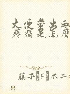 大便带出血肛门疼痛是怎么回事