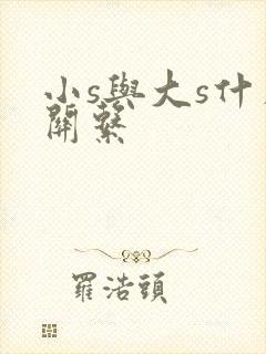 小s与大s什么关系