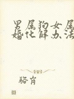 男属狗女属鸡配婚化解办法封面