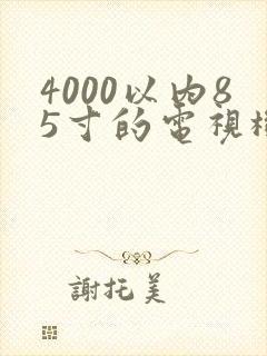 4000以内85寸的电视机推荐封面