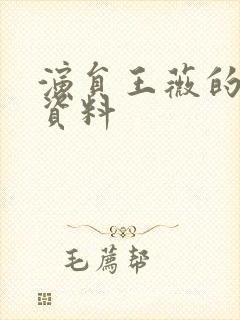 演员王薇的个人资料