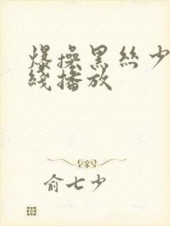 爆操黑丝少妇在线播放