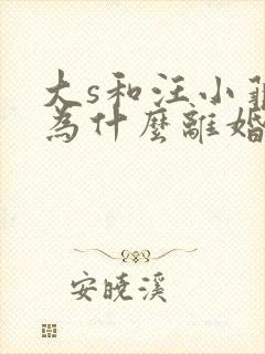 大s和汪小菲因为什么离婚