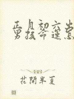 正月初六出生的男孩命运怎么样