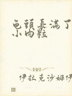 龟头长满了白色小肉粒