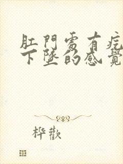 肛门处有疙瘩有下坠的感觉是怎么回事封面