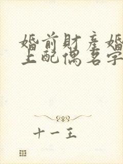 婚前财产婚后加上配偶名字有效吗