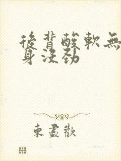 后背酸软无力浑身没劲封面