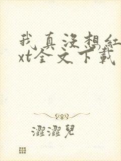 我真没想红啊txt全文下载