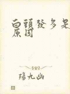 白头发多是什么原因