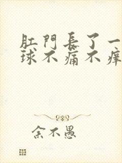 肛门长了一颗肉球不痛不痒