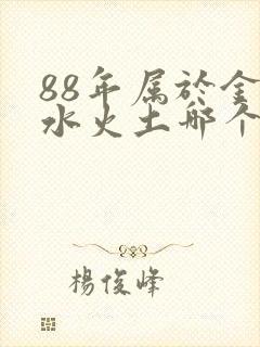 88年属于金木水火土哪个命