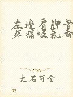 左边肩胛骨里面疼痛吸气都疼