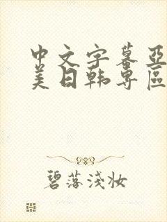 中文字幕亚洲欧美日韩专区