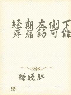 经期左侧下腹部疼痛的可能病因封面