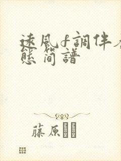 远风f调伴奏动态简谱