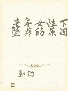 老年女性下腹部坠疼的原因封面