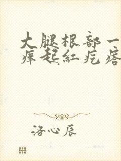 大腿根部一抓就痒起红疙瘩