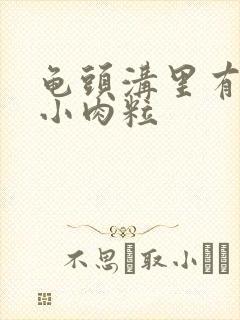 龟头沟里有一圈小肉粒封面