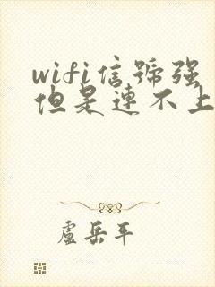 wifi信号强但是连不上