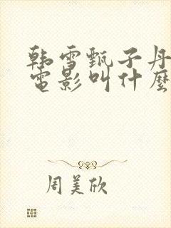 韩雪甄子丹演的电影叫什么