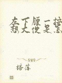 左下腹一按就疼想大便是怎么回事