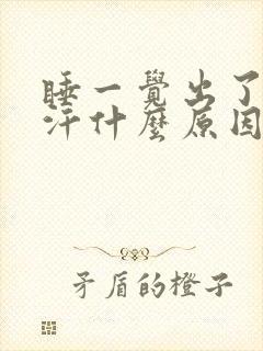 睡一觉出了一身汗什么原因封面