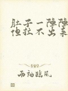 肚子一阵阵绞痛但拉不出来吃什么药