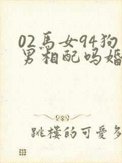 02马女94狗男相配吗婚姻