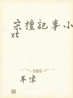 宋檀记事小说txt