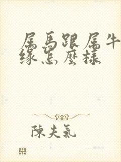 属马跟属牛的姻缘怎么样