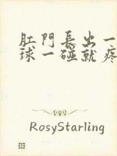 肛门长出一个肉球一碰就疼