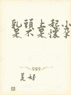 乳头上起小疙瘩是不是怀孕