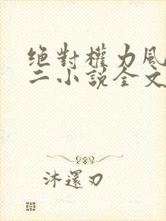 绝对权力风流小二小说全文免费阅读
