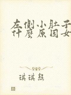 左侧小肚子胀痛什么原因女性