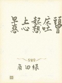 早上起床头眩晕恶心想吐冒冷汗怎么回事