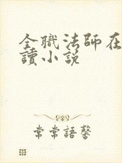 全职法师在线阅读小说